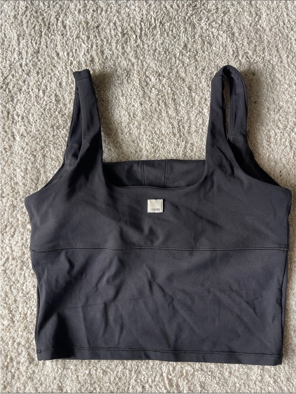 Vuori All the Form Support Tank Top in Black - Picture 4 of 4